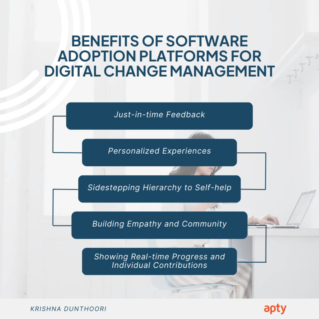 Apty-Benefits of Software Adoption Platforms for Change Management